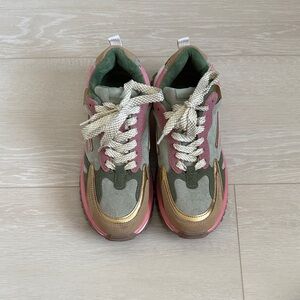 Blowfish Malibu Soft Green Pink Sneakers